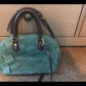 Tignanello Leather Handbag/Purse, Sea Green